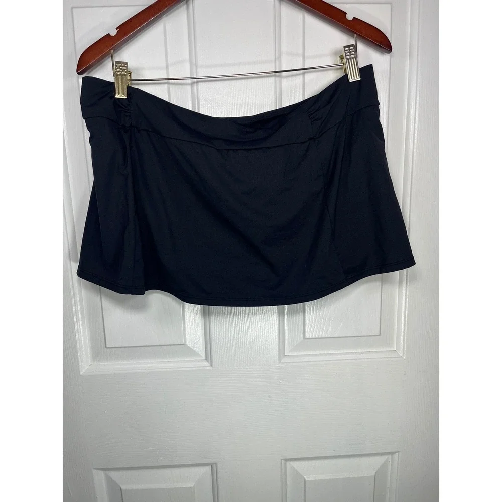 Athleta Midrise Black Swim Skort